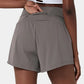 🔥 Limited time 50% OFF💥Buy 2 get 5% off🎉Nylon high-rise yoga shorts 🎽 with side pockets 2-in-1