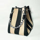 🏆👜 Limited-Time Sale: 50% OFF 🌴 Boho Striped Knit Bucket Handbag for Women – Handmade Summer Beach Shoulder Bag