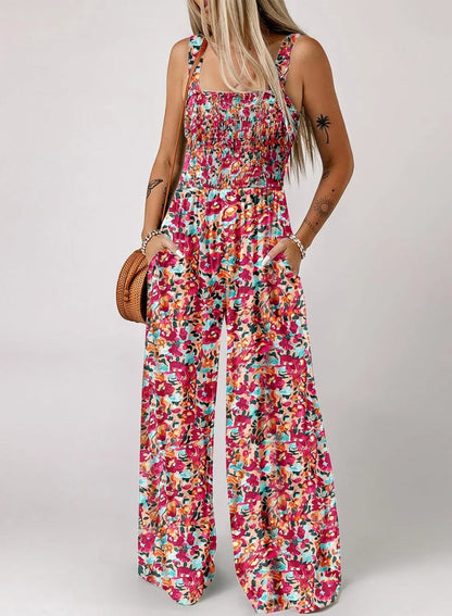 🏖️Hot Sale 50% OFF🌼Women’s Casual Print Sleeveless Overalls Jumpsuits 2