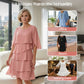 🌸Spring Sale 50% OFF🎁👗Women's Elegant Layered Ruffle Sleeve Dress – Effortless Style for Every Occasion💃