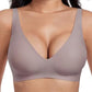 🔥Last Day Sale 60% Off💕 Jelly Wireless Womens Comfortable Wireless Bras Push Up Bralettes Seamless Tshirts Bras Deep V Everyday Bras 4