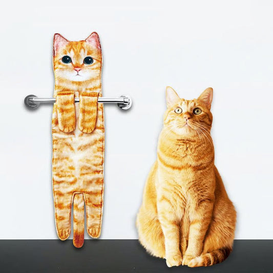 ⏰Black Friday Limited Sale 50% OFF!!✨😺Cute Cat Hand Towel🐾