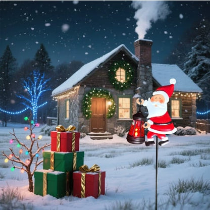 🎅Christmas Sale 50% OFF🎁✨Santa Watering Can Solar Light with Ground Stake