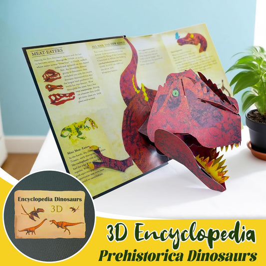 🎄Christmas Sale 49% OFF🦖3D Encyclopedia Prehistorica Dinosaurs-Ignite Kids' Intellectual Enlightenment Journey! 📚