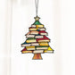 🎄📚✨Christmas Book Tree Suncatcher Ornament