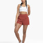🔥 Limited time 50% OFF💥Buy 2 get 5% off🎉Nylon high-rise yoga shorts 🎽 with side pockets 2-in-1