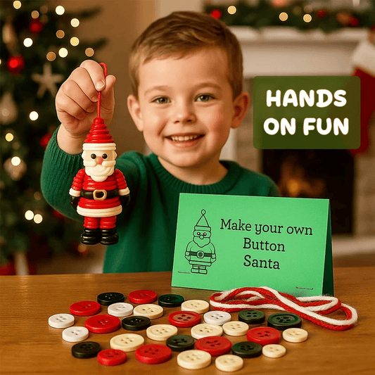 🎁🔥Last day sale 50% OFF🔥🎅DIY Button Christmas Ornament Kit | Best Christmas Gift for Family🎁