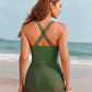 💥Last Day Special Sale 49% OFF🩱Adjustable Drawstring Mesh One-Piece Swimsuit