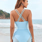 💥Last Day Special Sale 49% OFF🩱Adjustable Drawstring Mesh One-Piece Swimsuit