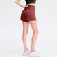 🔥 Limited time 50% OFF💥Buy 2 get 5% off🎉Nylon high-rise yoga shorts 🎽 with side pockets 2-in-1