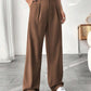 👖New arrival 40% OFF!💝Women's High Waisted Straight Leg Work Trousers with Side Pockets -✨Smart & Casual Look for Office and Beyond