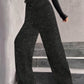 💖HOT SALE 50% OFF🥰Women's Sequin Sparkle Wide Leg Pants with Elastic Waistband2
