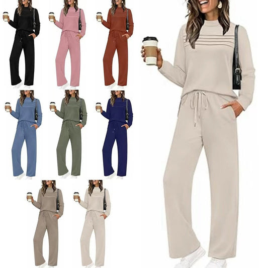 🔥LAST DAY SALE 60% OFF👍✨2026 Women's Mock Neck Long Sleeve Lounge Set