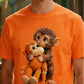 💥Summer Hot Sale 50% OFF💥Unisex Monkey Hugging Toy Graphic T-Shirt