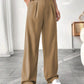 👖New arrival 40% OFF!💝Women's High Waisted Straight Leg Work Trousers with Side Pockets -✨Smart & Casual Look for Office and Beyond