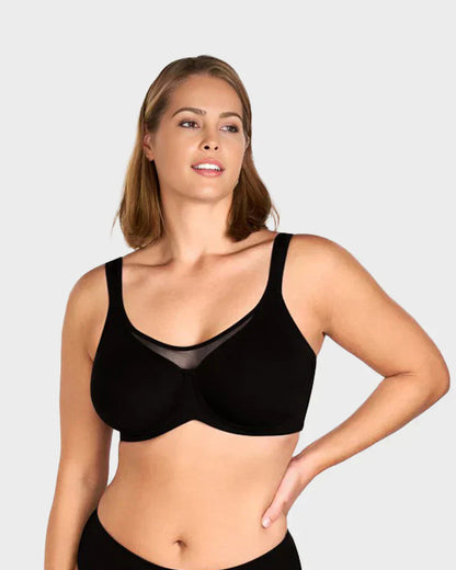 ⏳Hot Sale Only £7.99!!!💐🖤Women's Elegant Sheer Full Coverage Plus Size Bra 4