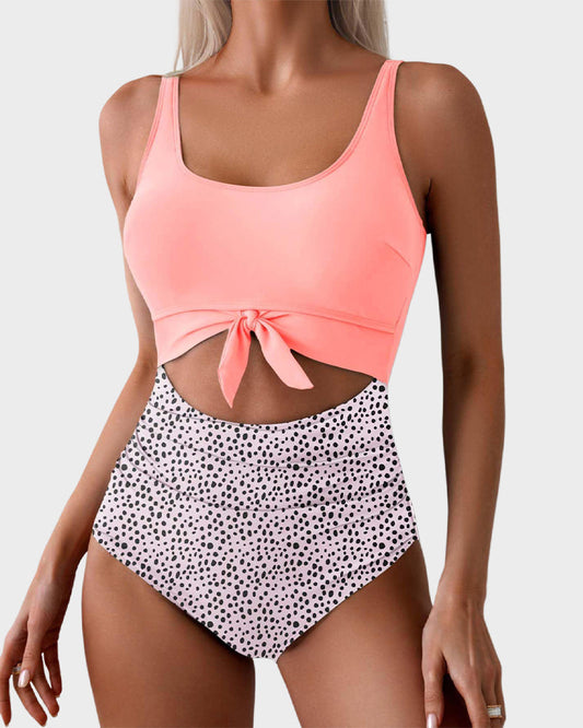 🎉Summer Hot Sale 50% OFF🌞Buy 2 get extra 5% off👙Ruched Tie-Knot Tummy Control One-Piece Swimsuit