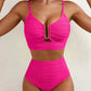 💕2026 Summer Hot Sale 70% OFF👙50K+ SOLD!👍Women's U-Wire Cutout Waisted 2 Piece Bikini Set Swimsuit