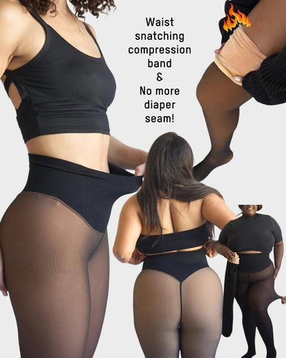 🖤LAST DAY SALE 70% OFF!!⚡50K+ SOLD!❄️Magic Leggings | One Seam + Compression Band Design 2