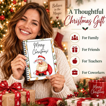 🔥🎁ONLY ￡6.66!!!-Ready for Christmas!🎅Christmas Gift Card Album -👍DIY Spiral-Bound Christmas Gift Card Album with Surprise Pages2