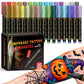 🎁🔥Last day sale 50% OFF🔥Cosmetic Grade Temporary Tattoo Markers for Skin, 10/15 Vibrant Colors Flexible Brush Tip Pens,, High Detail, Face Makeup Halloween, None Toxic, Office Stationery Writing Tool 3