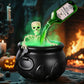 🔥HOT SALE 50% OFF🎁✨🎃Halloween Decorations Indoor - Witches Cauldron with Magic Floating Potion Bottles & Fog Maker