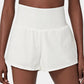 🔥 Limited time 50% OFF💥Buy 2 get 5% off🎉Nylon high-rise yoga shorts 🎽 with side pockets 2-in-1