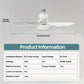 🌬️Surprise Price: Only £16.99!!🔥SmartBreez™ 40W LED Ceiling Fan Light – 20.5” Ultra-Quiet with Remote 🎯 | E27 + FREE B22 Adapter 🔌 | For Bedroom 😴, Kitchen 👩‍🍳 & Garage 🛠️ – UK Ready! 🇬🇧