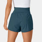 🔥 Limited time 50% OFF💥Buy 2 get 5% off🎉Nylon high-rise yoga shorts 🎽 with side pockets 2-in-1