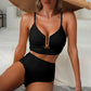 💕2026 Summer Hot Sale 70% OFF👙50K+ SOLD!👍Women's U-Wire Cutout Waisted 2 Piece Bikini Set Swimsuit
