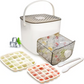 🥳2026 HOT SALE🥳💞50K+ SOLD!💥🥤🧊 50% OFF! Ice Cube Maker with Storage – 48 cubes at once, leak‑proof lid. Stackable, saves space. Includes ice scoop & tong. A summer essential. 🏖️✅