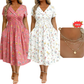 💃2026 Hot Sale 70% OFF🌿⏳Women's V-Neck Floral Print Dress with Twist Waist 2