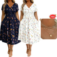 💃2026 Hot Sale 70% OFF🌿⏳Women's V-Neck Floral Print Dress with Twist Waist 2