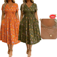 💃2026 Hot Sale 70% OFF🌿⏳Women's V-Neck Floral Print Dress with Twist Waist 2
