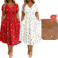 💃2026 Hot Sale 70% OFF🌿⏳Women's V-Neck Floral Print Dress with Twist Waist 2