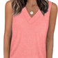 🏖️Summer Hot Sale 50% OFF💥Buy 2 Get 5% Off✨Women's Sleeveless V-Neck Slimming Loose Fit Casual Tank Top