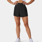 🔥 Limited time 50% OFF💥Buy 2 get 5% off🎉Nylon high-rise yoga shorts 🎽 with side pockets 2-in-1