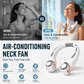 ⏰Last Day Special Price ￡12.99!!❄Neck Air Conditioner Fan – Ultra‑quiet, 360° rotating, 3 speeds. Hands‑free cooling, long battery. Summer essential! 😎🌬️4