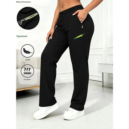 ⏳LAST DAY SALE 50% OFF!!🔥Women’s Straight-Leg Cargo Trousers – Elastic Waist, 6-Pocket Casual Pants for Work, Travel & Everyday Wear 👖✨1