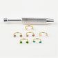 🔥New Hot Selling❤️‍🔥 7-pack affordable set 18G (1.0 mm) 8 mm horseshoe nose ring with internal thread and decorative stones 💎