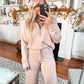 💝LAST DAY PROMOTION 50% OFF!!🎀Women's 2 Piece Casual Outfits Sweatsuit Set