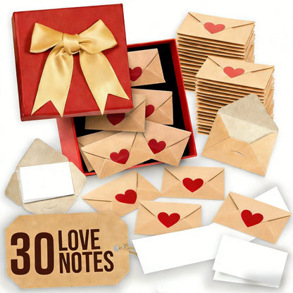 💖Hot Sale Valentine's Day🌹DIY Love Notes Box – Mini Blank Cards & Envelopes ✨💖