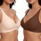 💗LAST DAY SALE 50% OFF⚡50K+ SOLD!💕 Jelly Wireless Womens Comfortable Wireless Bras Push Up Bralettes Seamless Tshirts Bras Deep V Everyday Bras