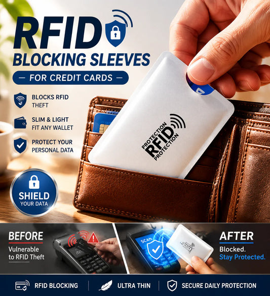 🏆LAST DAY SALE 50% OFF🔥50K+ SOLD!💥RFID Blocking Sleeves for Credit Cards