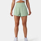 🔥 Limited time 50% OFF💥Buy 2 get 5% off🎉Nylon high-rise yoga shorts 🎽 with side pockets 2-in-1