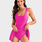 🩱Summer Hot Sale 50% OFF💃Women's One Piece Tummy Control Tie Knot Swimsuit 4