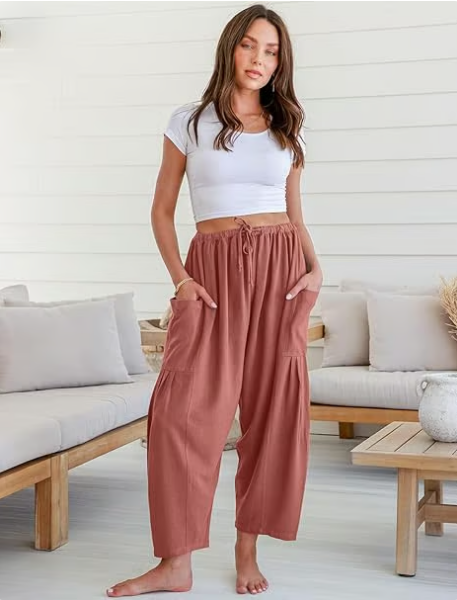 💥Summer Hot Sale 50% OFF☀️Women's Linen Wide Leg Pants with Pockets