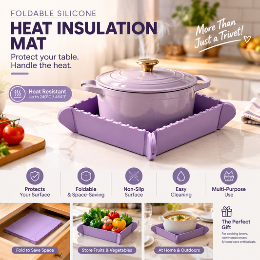 🎁💥LAST DAY SPECIAL PRICE!-￡7.99!!✨Magnetic Silicone Trivet — Foldable Pot Mat & Mini Tray