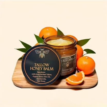 🎁🔥Last day sale 50% OFF🔥Organic Grass-Fed Beef Tallow Balm with Raw Honey - Handmade All-Natural Moisturizer for Soft, Smooth, Radiant Skin