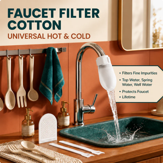 ⏳💥Final 3 hours-￡7.99!! ⚡50K+ SOLD! Almost Gone-💥⏰Anti-Splash Kitchen Faucet Filter for Sediment & Rust Removal